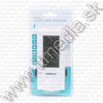 Image of Omega Digitális Időjárás Állomás LCD kijelzővel (Fehér) (42380) (IT10847)